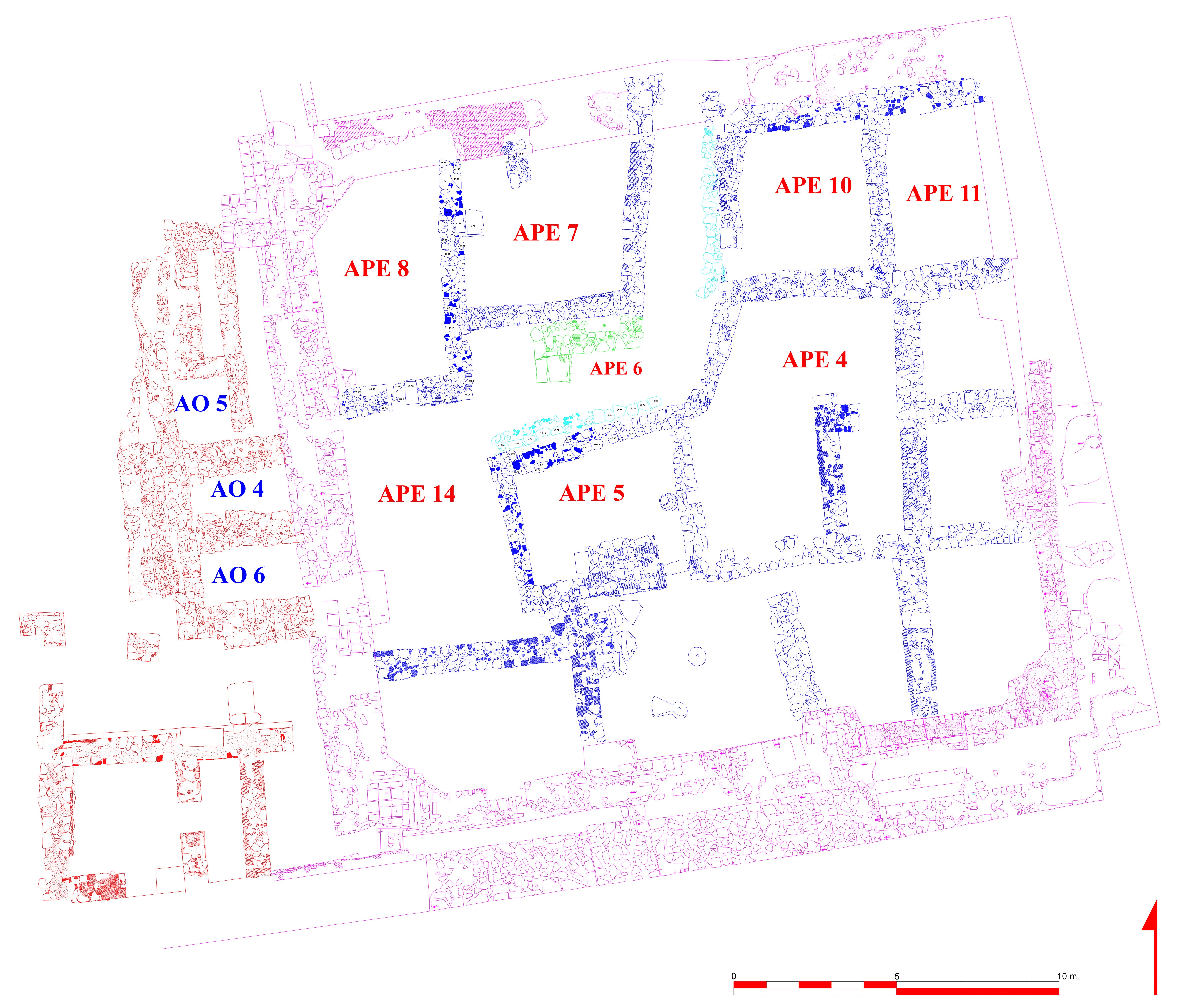 GDA Alan, 2012 yılı kazı &ouml;ncesi planı