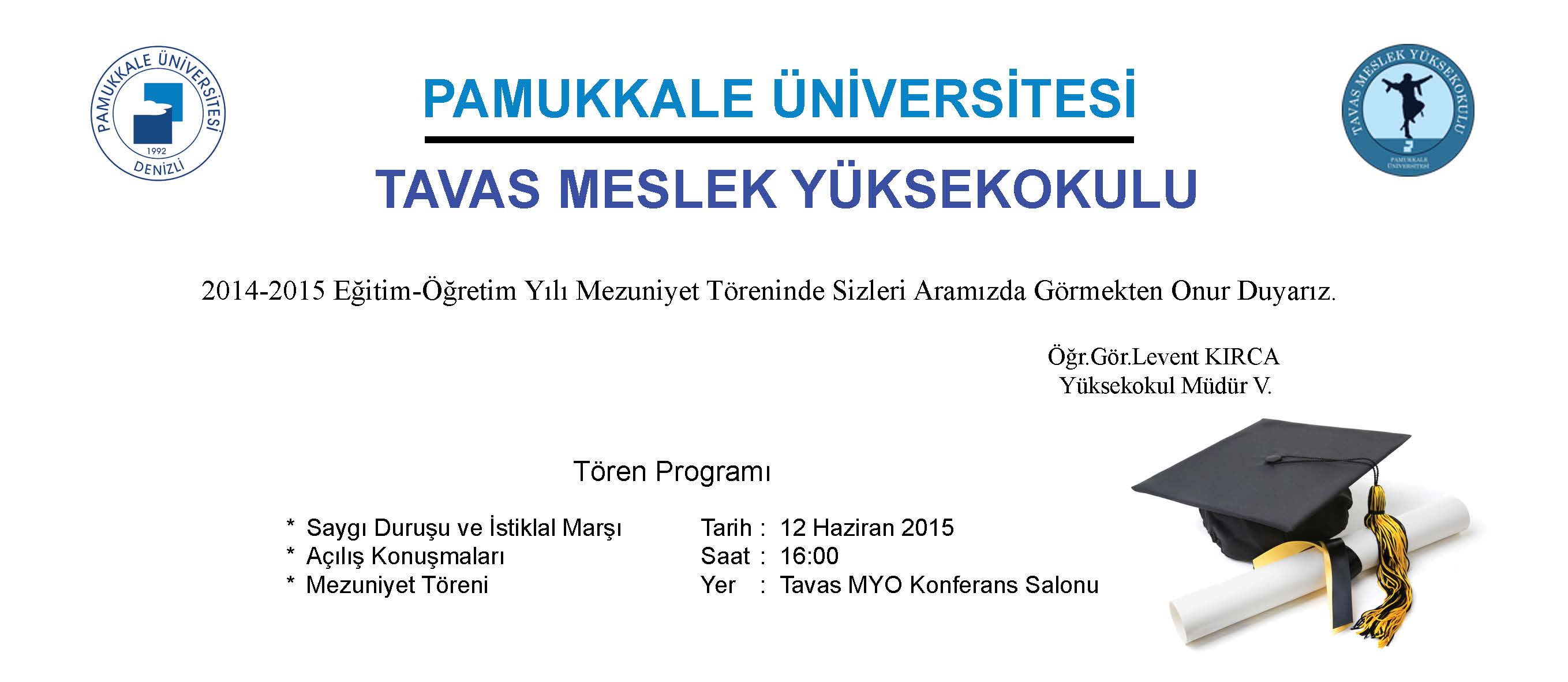 Tavas MYO Mezuniyet Töreni