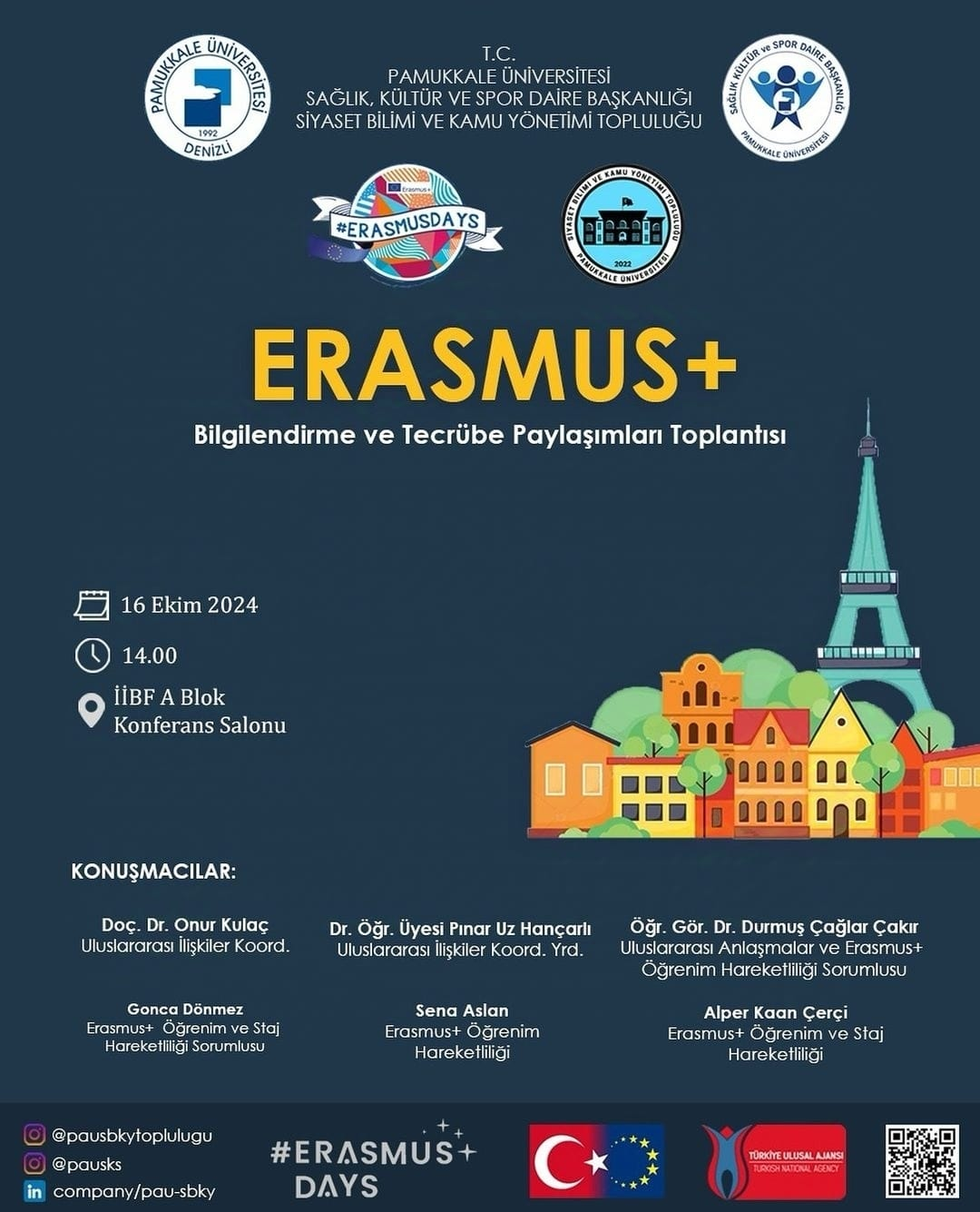 Erasmus+ Toplantısı Afişi