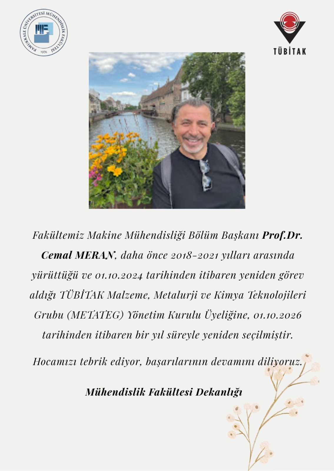 tubitak-malzeme-metalurji-ve-kimya-teknolojileri-grubu-yonetim-kurulu-uyeligine-secildi