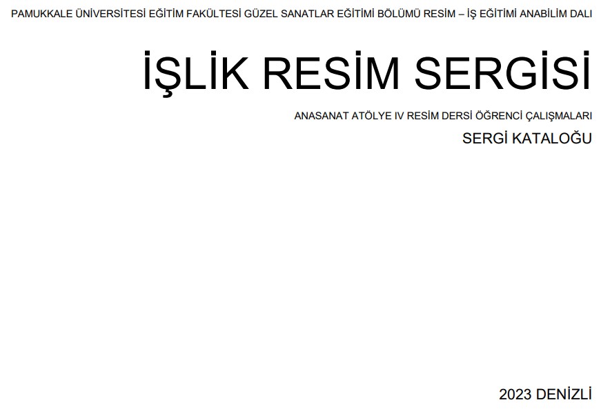 İşlik Painting Exhibition catalogue cover