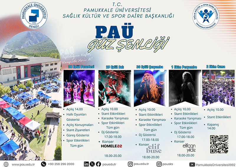 PAÜ Güz Şenliği Başlıyor!