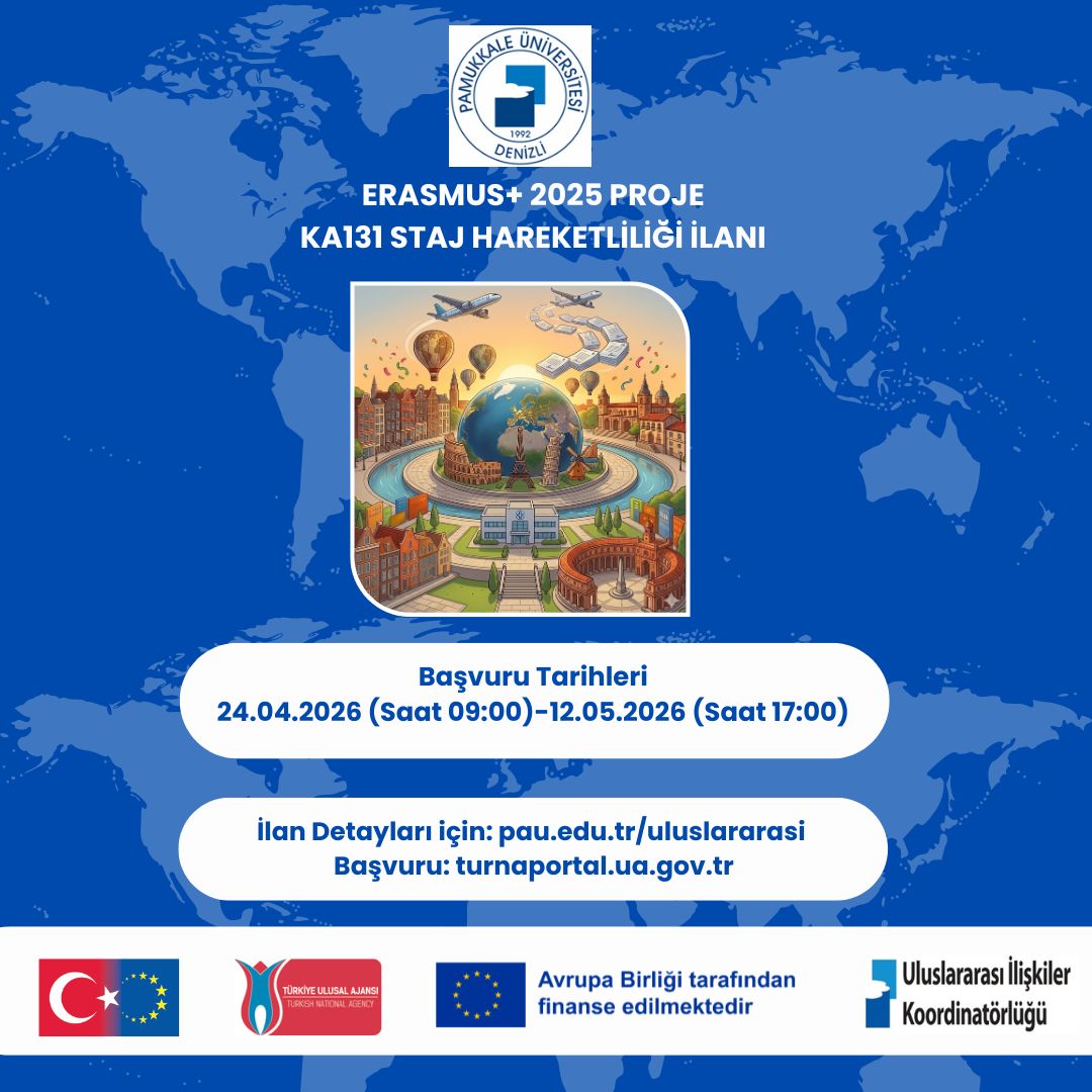 Erasmus+ KA131 Staj Hareketliliği Başvuru Süresi Uzatıldı!